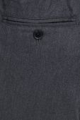 Штани з домішкою вовни Samsoe Samsoe чоловічі колір сірий пряме
