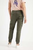 Штани Desigual чоловічі колір зелений фасон jogger