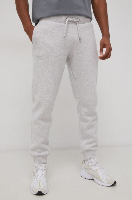 Штани Superdry чоловічі колір сірий меланж
