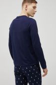 Бавовняна піжама Polo Ralph Lauren колір синій з принтом