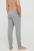 Піжамні штани BOSS чоловічі колір сірий з аплікацією