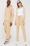 Спортивні штани Sixth June колір бежевий однотонні