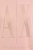 Сукня Armani Exchange колір рожевий maxi oversize