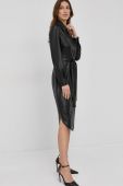 Сукня Boss колір чорний mini пряма
