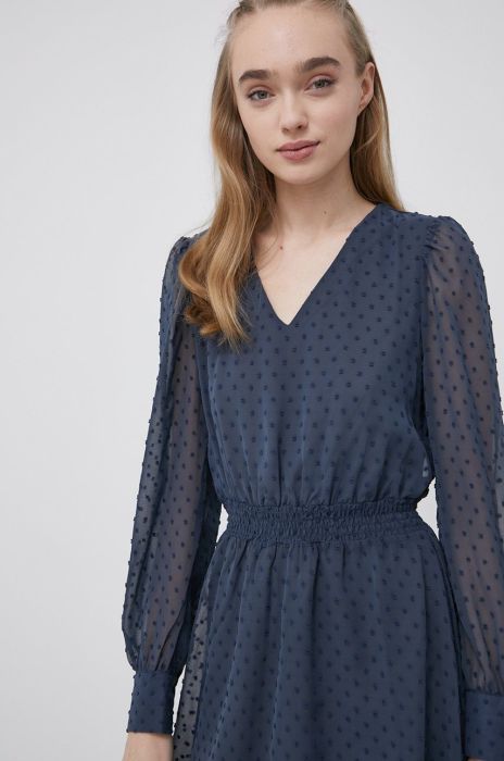 Сукня Only колір синій mini розкльошена