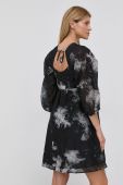 Сукня з домішкою шовку Samsoe Samsoe колір чорний mini розкльошена