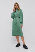 Сукня Samsoe Samsoe колір зелений midi oversize (1875870)