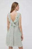 Сукня Vila колір зелений mini розкльошена (2118584)