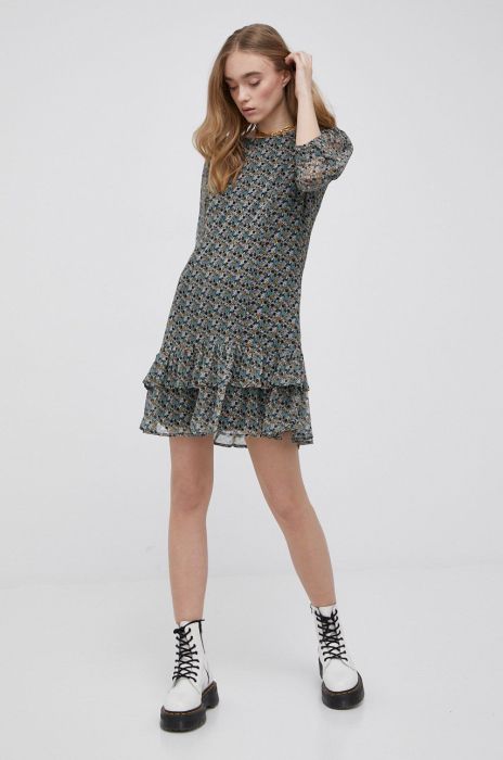 Сукня JDY колір чорний mini розкльошена (2116966)