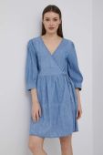 Джинсова сукня JDY mini розкльошена колір блакитний (2190177)