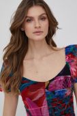 Сукня Desigual mini облягаюча колір барвистий (2153596)