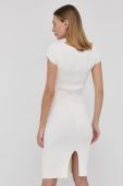 Сукня Guess колір білий midi облягаюча