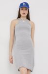 Сукня adidas Originals HF7486 колір сірий mini облягаюча HF7486-MGREYH