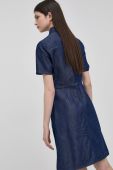Джинсова сукня Trussardi колір синій mini розкльошена