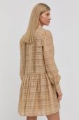 Сукня Herskind колір бежевий mini розкльошена