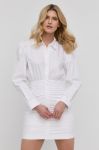 Бавовняна сукня Miss Sixty колір білий mini облягаюча