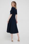 Сукня Lauren Ralph Lauren колір синій midi розкльошена (2273284)