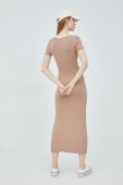 Сукня Femi Stories колір бежевий maxi облягаюча (2427782)