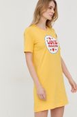 Сукня Love Moschino колір жовтий mini пряма