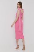 Сукня Red Valentino колір рожевий midi облягаюча