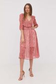 Сукня Morgan колір рожевий midi розкльошена (2277720)