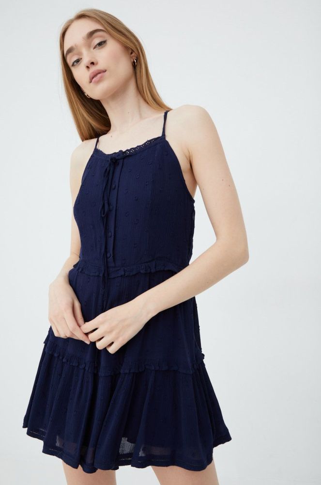 Сукня Superdry колір синій mini розкльошена (2356792)