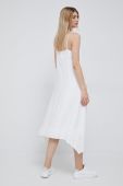 Сукня Dkny колір білий mini розкльошена