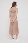 Сукня Dkny колір бежевий midi пряма (2407945)