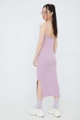Бавовняна сукня Champion 115227 колір фіолетовий midi облягаюча 115227-KK001
