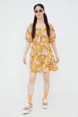 Сукня Billabong колір жовтий mini розкльошена (2353343)