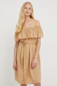 Сукня Mustang колір бежевий mini розкльошена