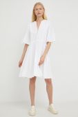 Бавовняна сукня Mustang колір білий mini розкльошена
