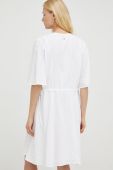 Бавовняна сукня Mustang колір білий mini розкльошена