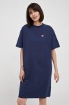 Бавовняна сукня Deus Ex Machina колір синій mini oversize