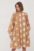 Бавовняна сукня Bruuns Bazaar колір бежевий mini oversize (2350963)