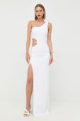 Сукня Morgan колір білий maxi облягаюча