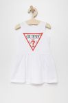 Дитяча бавовняна сукня Guess колір білий mini розкльошена (1999576)