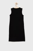 Дитяча бавовняна сукня Guess колір чорний mini пряма (1941612)