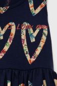 Дитяча бавовняна сукня Desigual колір синій mini розкльошена (2092868)