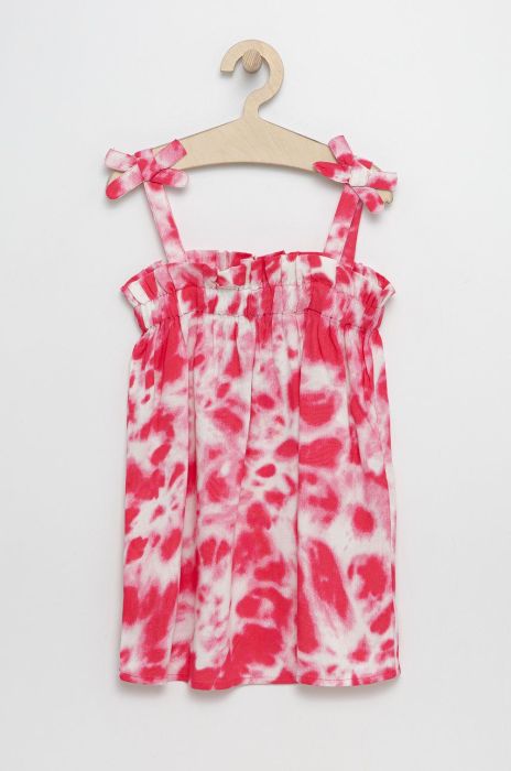 Дитяча сукня United Colors of Benetton колір фіолетовий midi розкльошена (2360180)