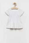 Дитяча льняна сукня United Colors of Benetton колір білий mini розкльошена (2461511)