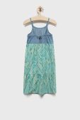 Дитяча бавовняна сукня United Colors of Benetton колір бірюзовий mini розкльошена (2456071)