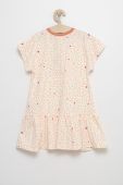 Дитяча бавовняна сукня Femi Stories колір бежевий mini пряма