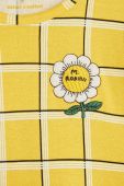 Дитяча бавовняна сукня Mini Rodini колір жовтий mini розкльошена (2233361)