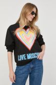 Кофта Love Moschino жіноча колір чорний з принтом (2323958)