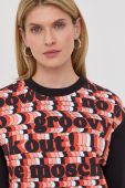 Бавовняна кофта Love Moschino жіноча колір чорний візерунок