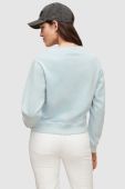 Бавовняна кофта AllSaints жіночий колір блакитний