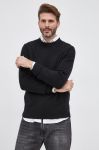 Светр Samsoe Samsoe чоловічий колір чорний