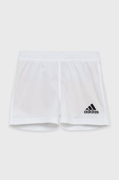 Дитячі шорти adidas Performance GI7638 колір білий регульована талія