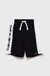 Дитячі бавовняні шорти United Colors of Benetton колір чорний регульована талія (2309435)
